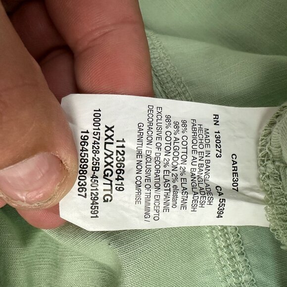 Lee Comfort Waistband Women’s XXL Soft Sage Cargo Shorts Lightweight - Picture 5 of 6